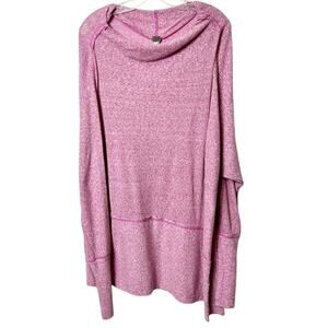 We The Free Dolman Pink Women Polyester Cotton Long Sleeve Top Size Medium